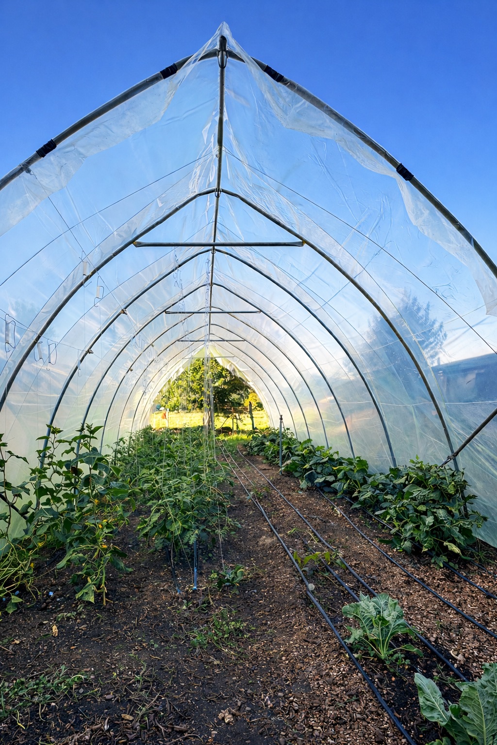 Vista de invernadero y espacio productivo 4