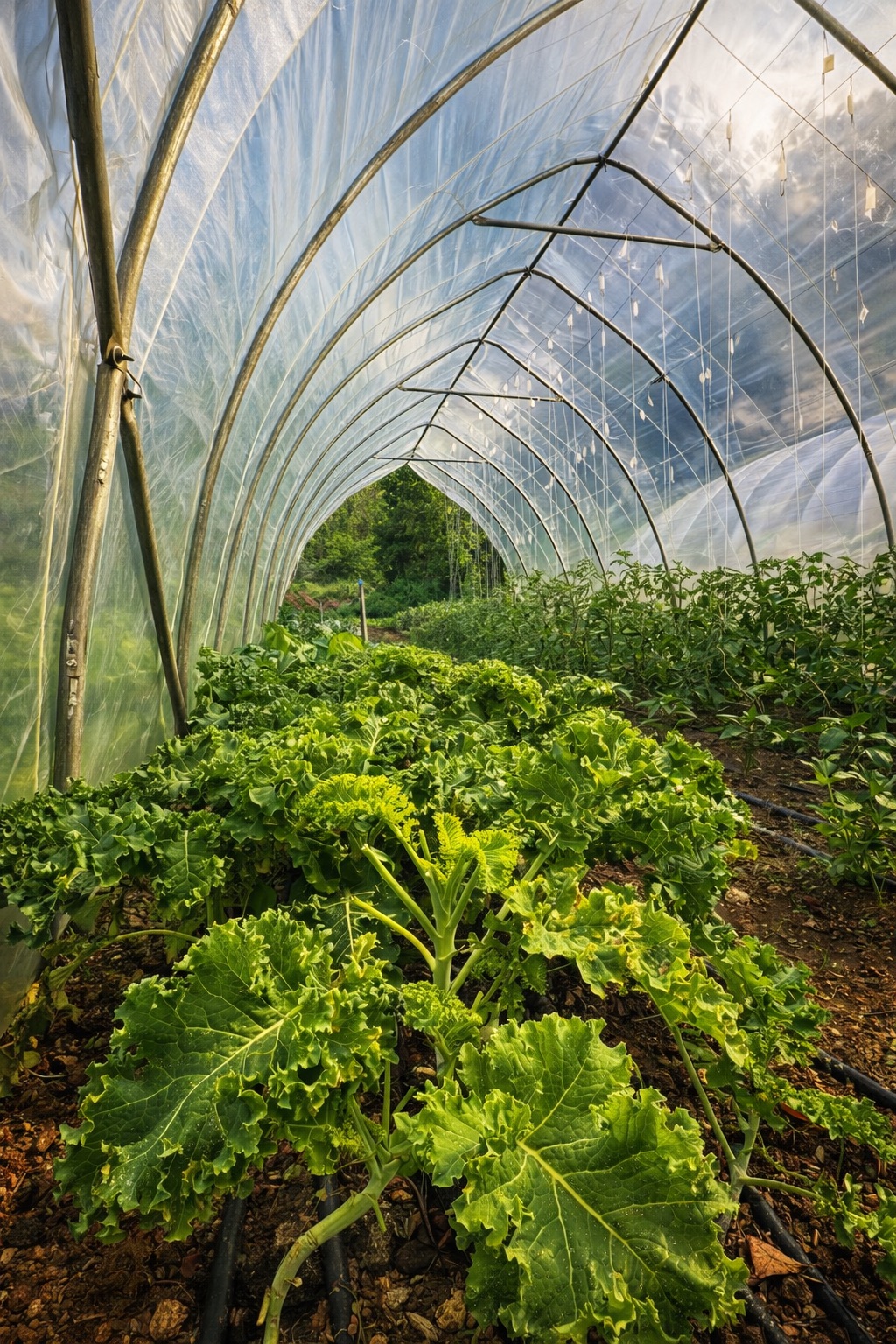 Vista de invernadero y espacio productivo 5