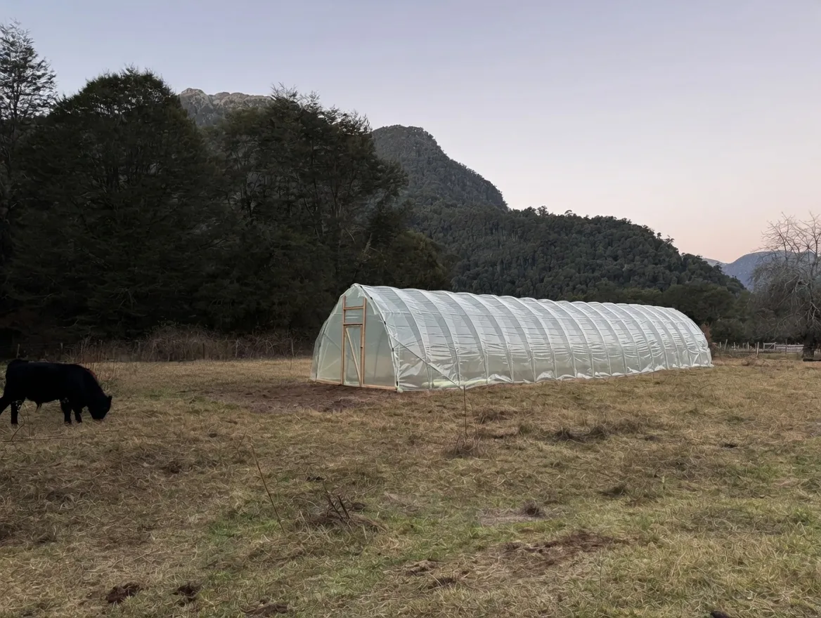 Invernadero Huerto Rentable terminado en Peulla, entre montañas